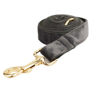 HKM-779347 Soft Velvet Fabric Dog Collar with Matching Accessories - Adjustable Sizes XS to XL