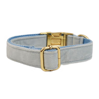 HKM-779347 Soft Velvet Fabric Dog Collar with Matching Accessories - Adjustable Sizes XS to XL