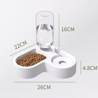 HKM-611539 Pet Water Fountain for Cats and Dogs - Food-Grade, Indoor Friendly, 22x26x16cm