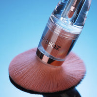 HKM-493843 Transparent Acrylic Makeup Brush Set - 9 Essential Brushes with Man-Made Fiber Bristles