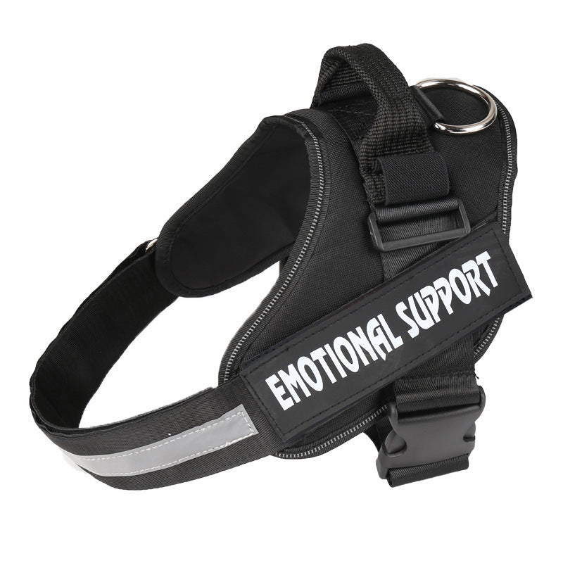 HKM-942035 Nylon Dog Chest Strap: Adjustable Harness Lead in Multiple Sizes (XS, S, M, L, XL, XXL)