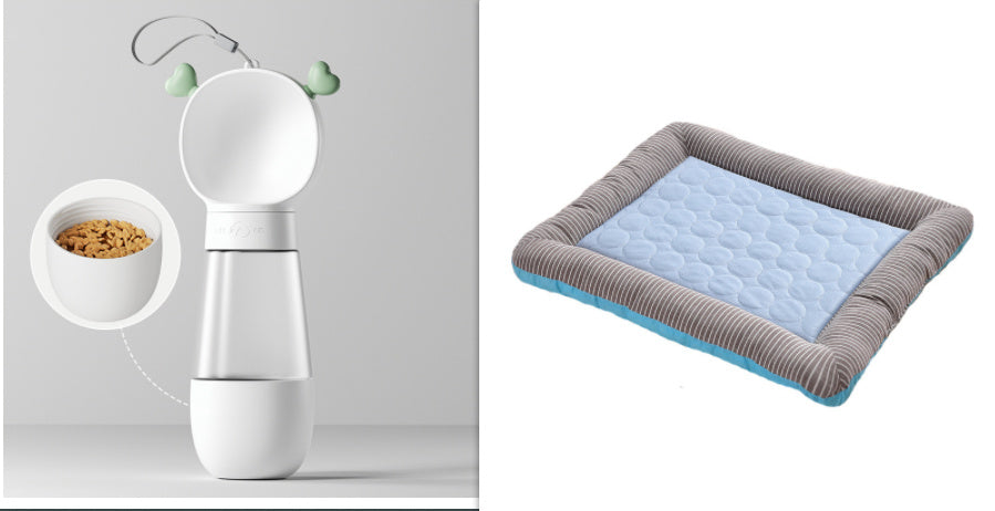 JMT-470666 Cooling Pet Mat for Dogs and Cats - Soft Ice Silk Blanket in Blue for Comfortable Summer Sleep, Available in Multiple Sizes