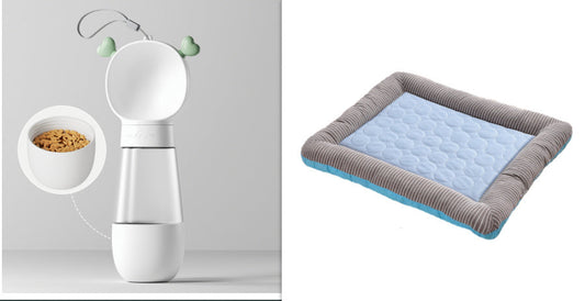 JMT-470666 Cooling Pet Mat for Dogs and Cats - Soft Ice Silk Blanket in Blue for Comfortable Summer Sleep, Available in Multiple Sizes