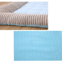 HKM-711315 Cooling Pet Mat for Dogs and Cats - Soft Ice Silk Blanket in Blue for Comfortable Summer Sleep, Available in Multiple Sizes