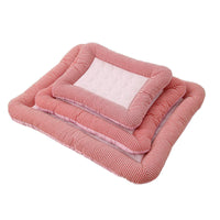 HKM-711315 Cooling Pet Mat for Dogs and Cats - Soft Ice Silk Blanket in Blue for Comfortable Summer Sleep, Available in Multiple Sizes