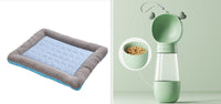 HKM-711315 Cooling Pet Mat for Dogs and Cats - Soft Ice Silk Blanket in Blue for Comfortable Summer Sleep, Available in Multiple Sizes