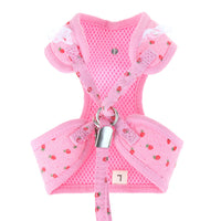 HKM-235795 Adjustable Pet Chest Harness with Bow Tie - Breathable Canvas & Polyester, Various Sizes (S-XL)