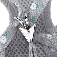 HKM-235795 Adjustable Pet Chest Harness with Bow Tie - Breathable Canvas & Polyester, Various Sizes (S-XL)