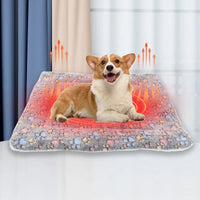 HKM-183251 Reversible Soft Coral Velvet Pet Bed Mat for Dogs and Cats - Washable Crate Pad with Non-Slip Backing