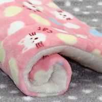 HKM-183251 Reversible Soft Coral Velvet Pet Bed Mat for Dogs and Cats - Washable Crate Pad with Non-Slip Backing