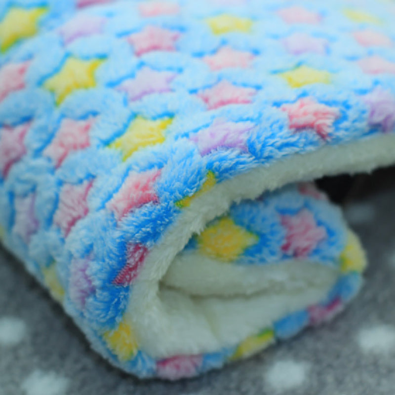 HKM-183251 Reversible Soft Coral Velvet Pet Bed Mat for Dogs and Cats - Washable Crate Pad with Non-Slip Backing