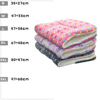 HKM-183251 Reversible Soft Coral Velvet Pet Bed Mat for Dogs and Cats - Washable Crate Pad with Non-Slip Backing