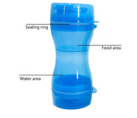 HKM-145683 Dual-Use Pet Water and Food Cups - 330ml Water and 280ml Food Storage, BPA-Free Material