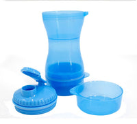 HKM-145683 Dual-Use Pet Water and Food Cups - 330ml Water and 280ml Food Storage, BPA-Free Material