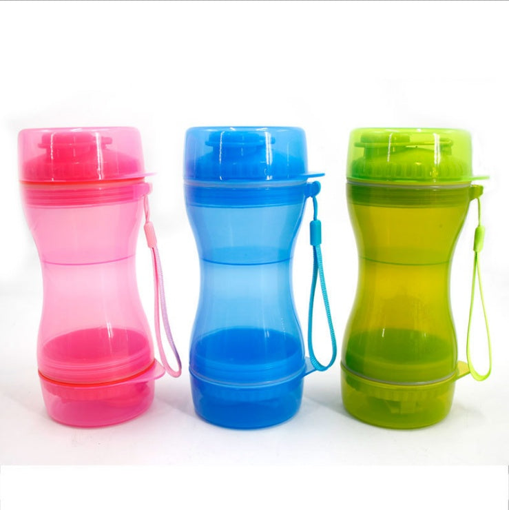 HKM-145683 Dual-Use Pet Water and Food Cups - 330ml Water and 280ml Food Storage, BPA-Free Material