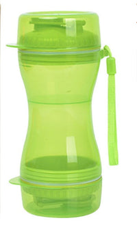 HKM-145683 Dual-Use Pet Water and Food Cups - 330ml Water and 280ml Food Storage, BPA-Free Material