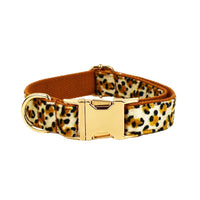 HKM-808659 Leopard Print Dog Leash and Collar Set with Bow and Vest