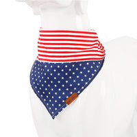 HKM-044819 Pet Triangle Scarf & Saliva Towel for Dogs and Cats - Cotton/Polyester, Available in 9 Colors, Sizes S and L