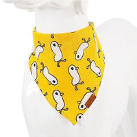 HKM-044819 Pet Triangle Scarf & Saliva Towel for Dogs and Cats - Cotton/Polyester, Available in 9 Colors, Sizes S and L