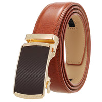 HKM-890003 Genuine Leather Cowhide Men's Automatic Buckle Belt - Model LY36-0191-1