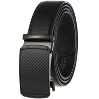 HKM-890003 Genuine Leather Cowhide Men's Automatic Buckle Belt - Model LY36-0191-1