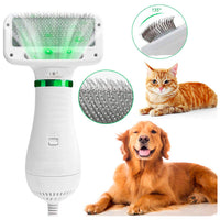 HKM-377107 Electric Pet Hair Dryer Comb - Two-Speed Heating Fan for Dogs and Cats, 300W Power, 2m Cord Length
