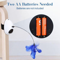 HKM-460883 Interactive Electric Cat Toy with Feather and Laser Motion for Exercise and Entertainment