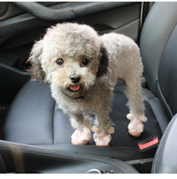 HKM-813139 Warm Plush Dog Booties with Ear Decoration - Anti-Slip Paw Protectors for Small Dogs