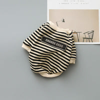 HKM-074131 Pet Round Collar Striped Hoodie in Cotton - Multiple Sizes Available