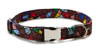 HKM-330323 Colorful Ethnic Style Pet Collar with Semi-Metal Buckle - G-6235