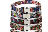 HKM-330323 Colorful Ethnic Style Pet Collar with Semi-Metal Buckle - G-6235