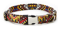 HKM-330323 Colorful Ethnic Style Pet Collar with Semi-Metal Buckle - G-6235