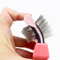 HKM-768019 Double-Sided Soft Comb for Cats and Dogs - Large and Small Options Available