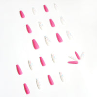 HKM-137107 Misty Clouds Nail Stickers with Smiling Faces - 24 Pieces, 18g Net Content
