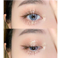 HKM-883603 Aurora Liquid Eyeshadow Set - Smudge-Free Glittering Pearls, 5 Shades