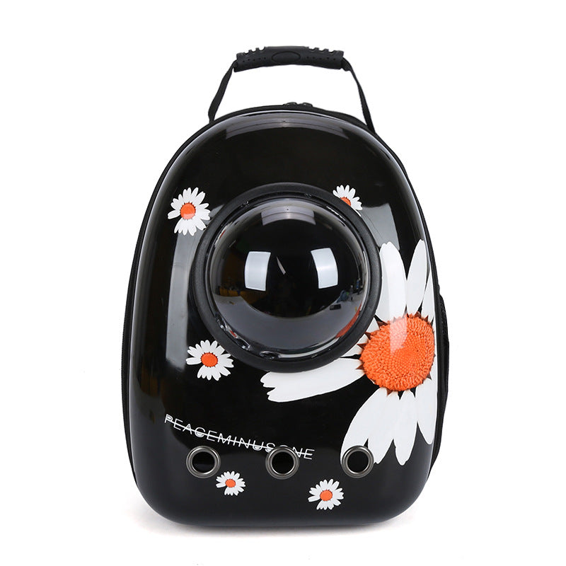 HKM-366675 Portable Pet Backpack for Cats and Dogs - Comfortable Shoulder Bag for Travel and Outdoor Adventures