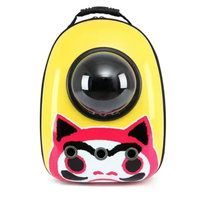 HKM-366675 Portable Pet Backpack for Cats and Dogs - Comfortable Shoulder Bag for Travel and Outdoor Adventures