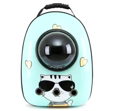 HKM-366675 Portable Pet Backpack for Cats and Dogs - Comfortable Shoulder Bag for Travel and Outdoor Adventures