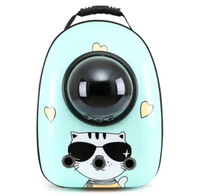 HKM-366675 Portable Pet Backpack for Cats and Dogs - Comfortable Shoulder Bag for Travel and Outdoor Adventures