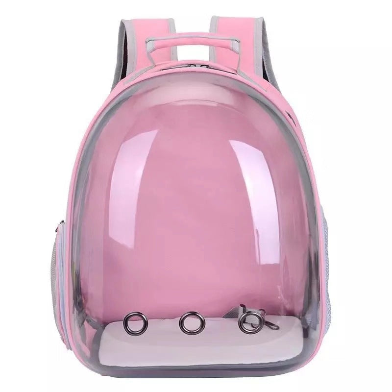 HKM-366675 Portable Pet Backpack for Cats and Dogs - Comfortable Shoulder Bag for Travel and Outdoor Adventures