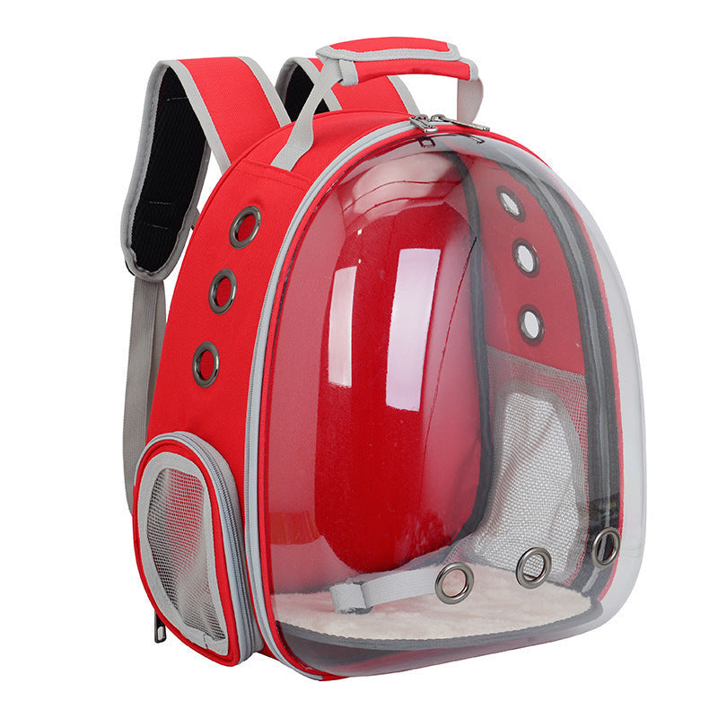 HKM-366675 Portable Pet Backpack for Cats and Dogs - Comfortable Shoulder Bag for Travel and Outdoor Adventures