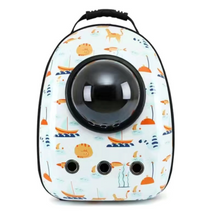 HKM-366675 Portable Pet Backpack for Cats and Dogs - Comfortable Shoulder Bag for Travel and Outdoor Adventures