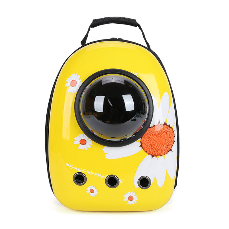 HKM-366675 Portable Pet Backpack for Cats and Dogs - Comfortable Shoulder Bag for Travel and Outdoor Adventures