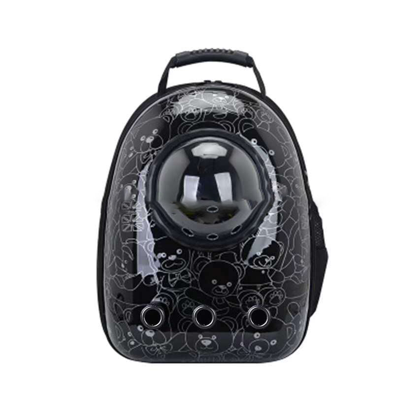 HKM-366675 Portable Pet Backpack for Cats and Dogs - Comfortable Shoulder Bag for Travel and Outdoor Adventures