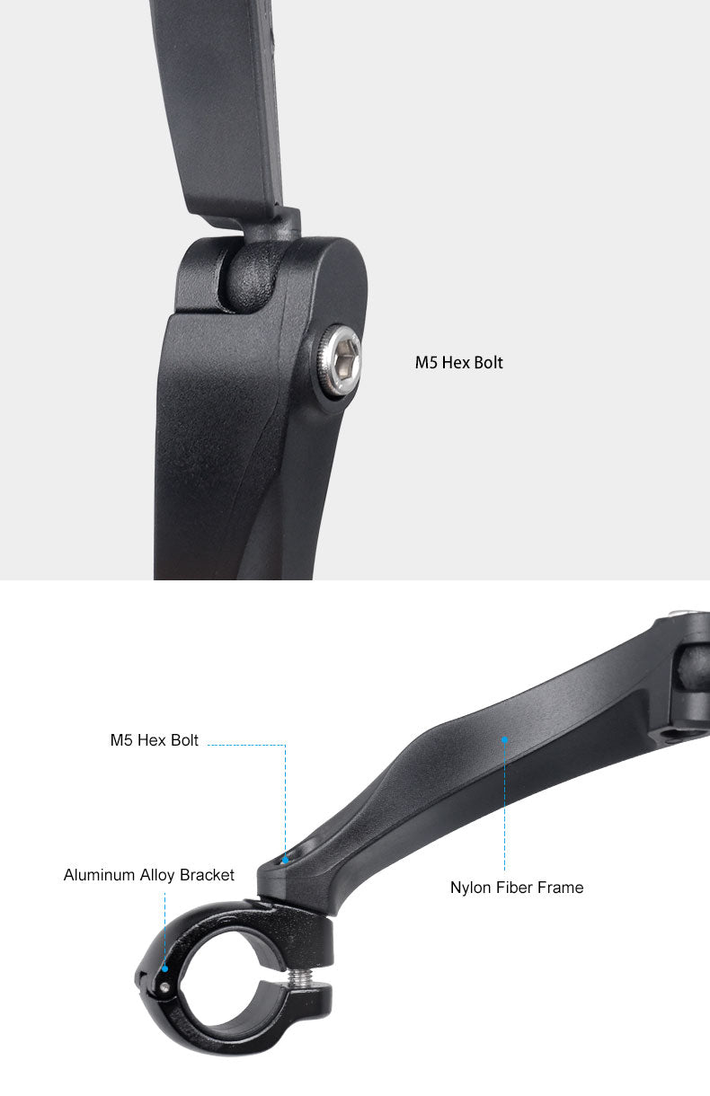 HKM-747219 Hafny Adjustable Bicycle Rearview Mirror for Safe Riding