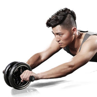 HKM-691411 Silent Two-Wheel Abdominal Roller for Core Strength Training