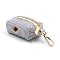 HKM-642323 Cute Velvet Corduroy Dog Poop Bag for Stylish Outdoor Walks