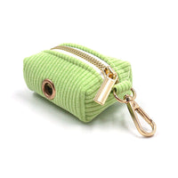 HKM-642323 Cute Velvet Corduroy Dog Poop Bag for Stylish Outdoor Walks