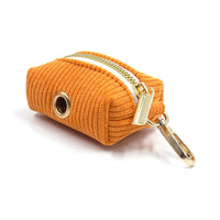 HKM-642323 Cute Velvet Corduroy Dog Poop Bag for Stylish Outdoor Walks