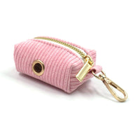 HKM-642323 Cute Velvet Corduroy Dog Poop Bag for Stylish Outdoor Walks